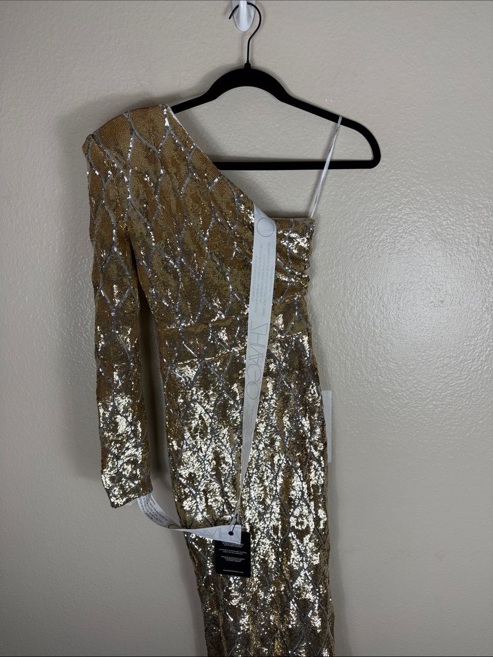 Zhivago Mean Streets Gown Gold Sequins - Picture 5 of 12